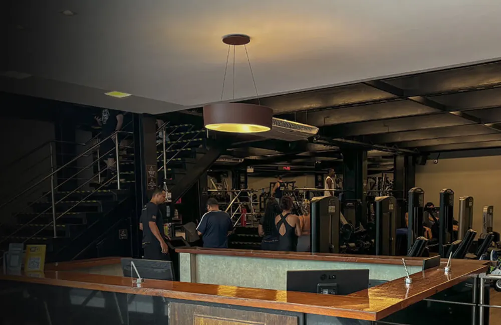 Recepção da SM Fitness Centro