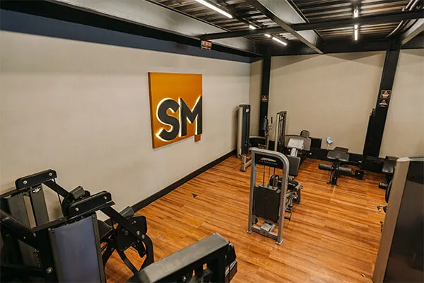 Sala de musculação da SM Fitness Centro II
